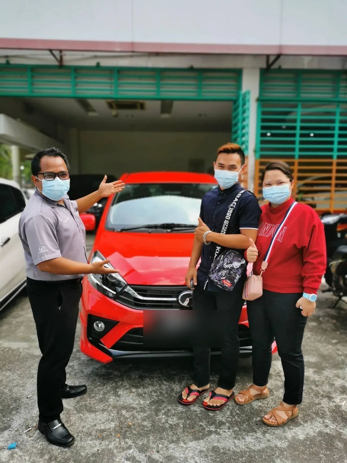 Customer delivery Perodua bersama Rahman