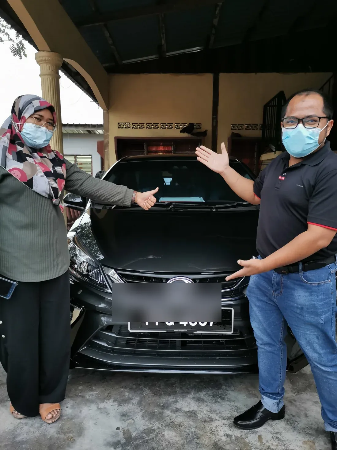 Penghantaran Perodua sampai rumah
